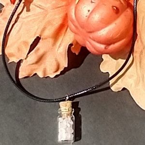 Rose Quartz Crystal Necklace-- S